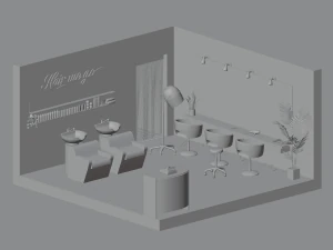 Kapsalon 3D Model