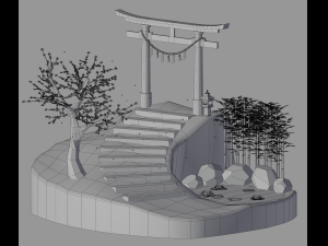 Torii gate Modelo 3D