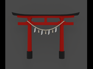 Torii gate Modelo 3D
