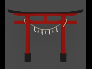 Torii gate Modelo 3D