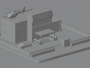 Police station 3D 모델