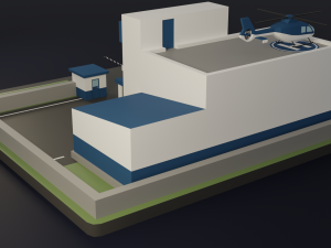 Police station 3D 모델