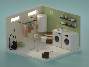 Laundry room 3D Model