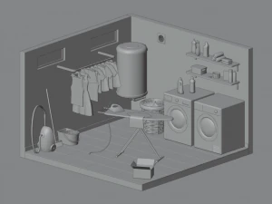 Laundry room 3D Model