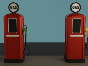 Gas station Model 3D