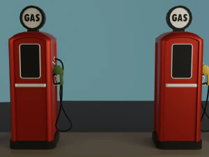 Gas station 3D Model