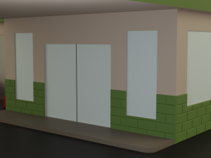 Gas station Model 3D