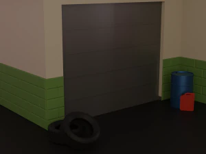 Gas station 3D Model