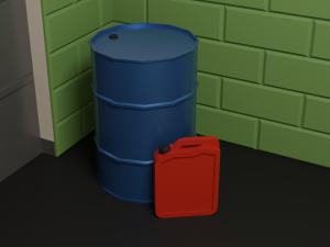 Gas station Model 3D