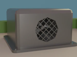 Gas station 3D Model