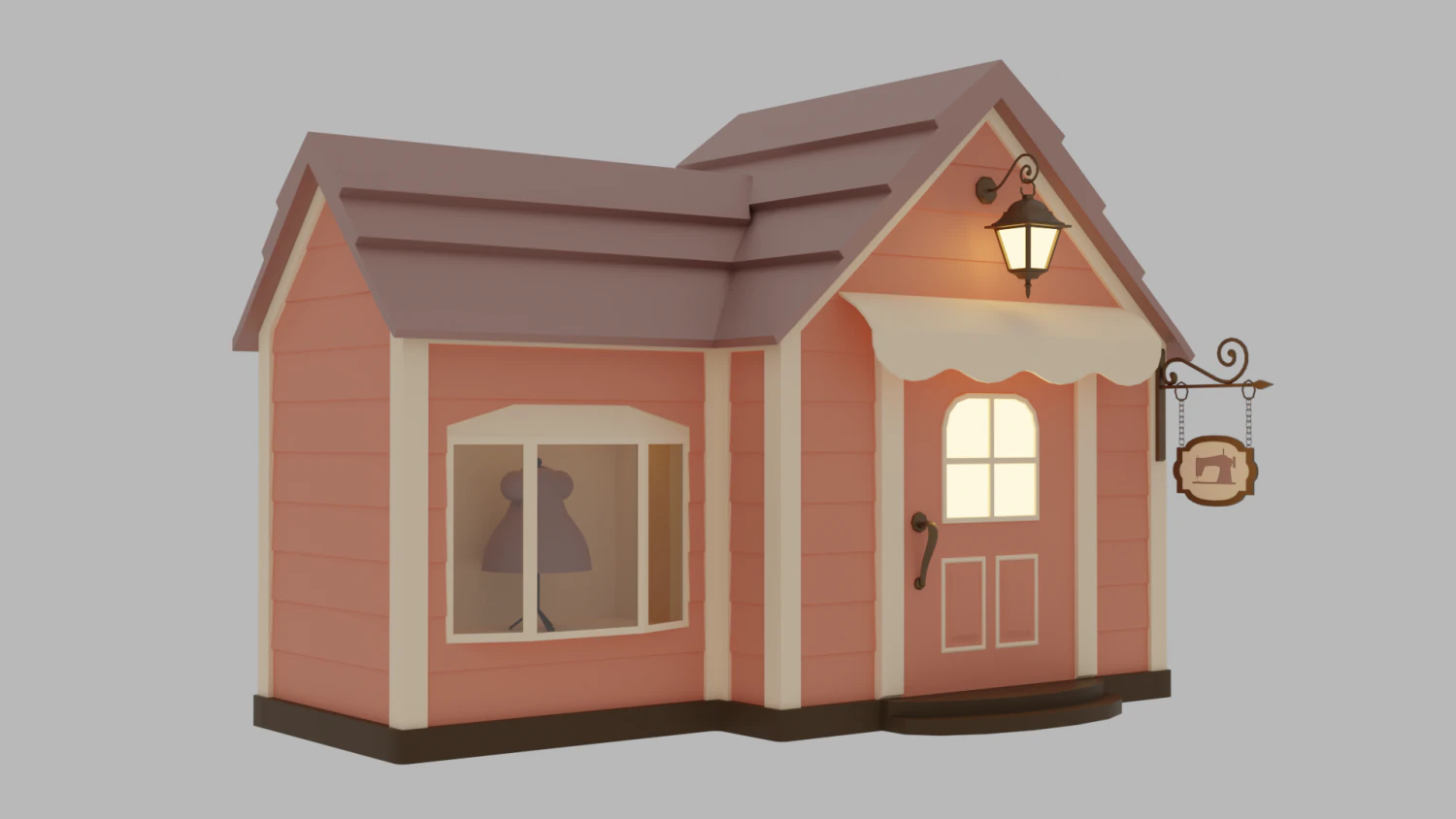 Clothing store 3D Model .c4d .max .obj .3ds .fbx .stl .blend 