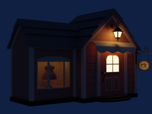 Clothing store 3D Model