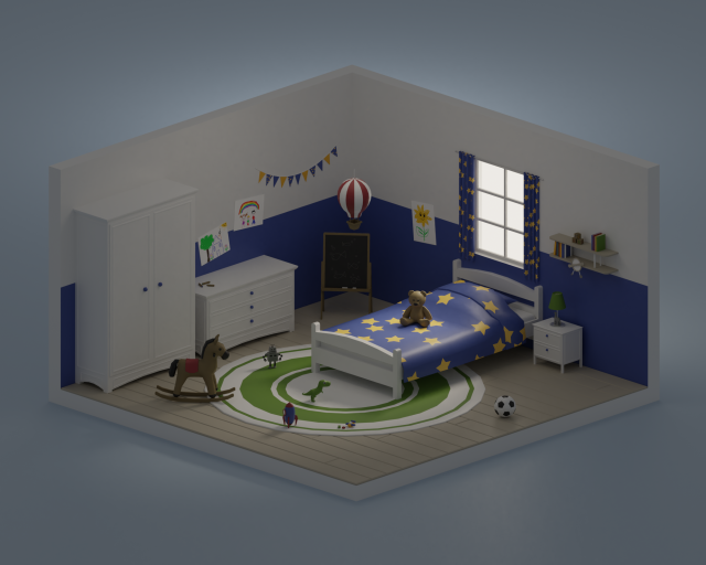 Kids Bedroom 3D Model .c4d .max .obj .3ds .fbx .stl .blend 
