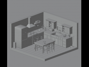 Kitchen 3D मॉडल