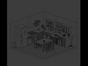 Kitchen 3D मॉडल