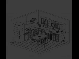 Kitchen 3D Model