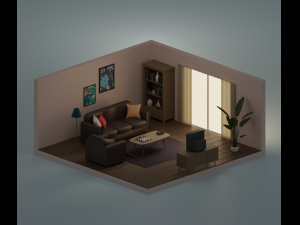 Living-room Model 3D