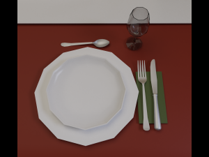 Christmas dinner 3D 模型