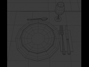 Christmas dinner 3D 模型