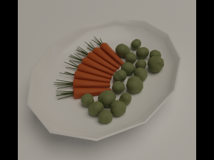Christmas dinner 3D 模型