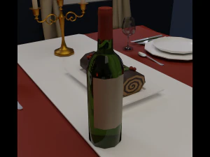 Christmas dinner 3D Model