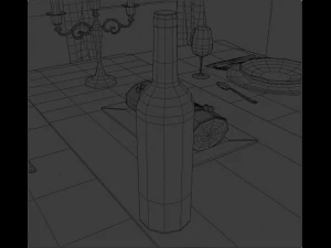 Christmas dinner 3D Model