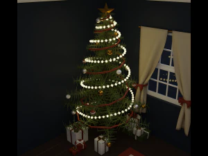 Christmas dinner 3D Model