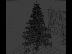 Christmas dinner 3D Model