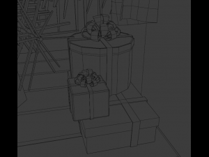 Christmas dinner 3D 模型