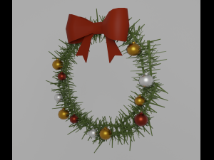 Christmas wreath Modelo 3D