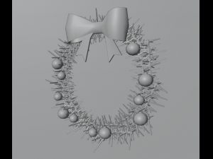 Christmas wreath Modelo 3D