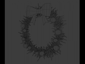 Christmas wreath Modelo 3D