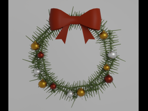 Christmas wreath Modelo 3D