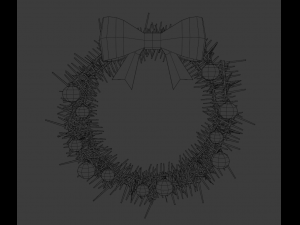 Christmas wreath Modelo 3D