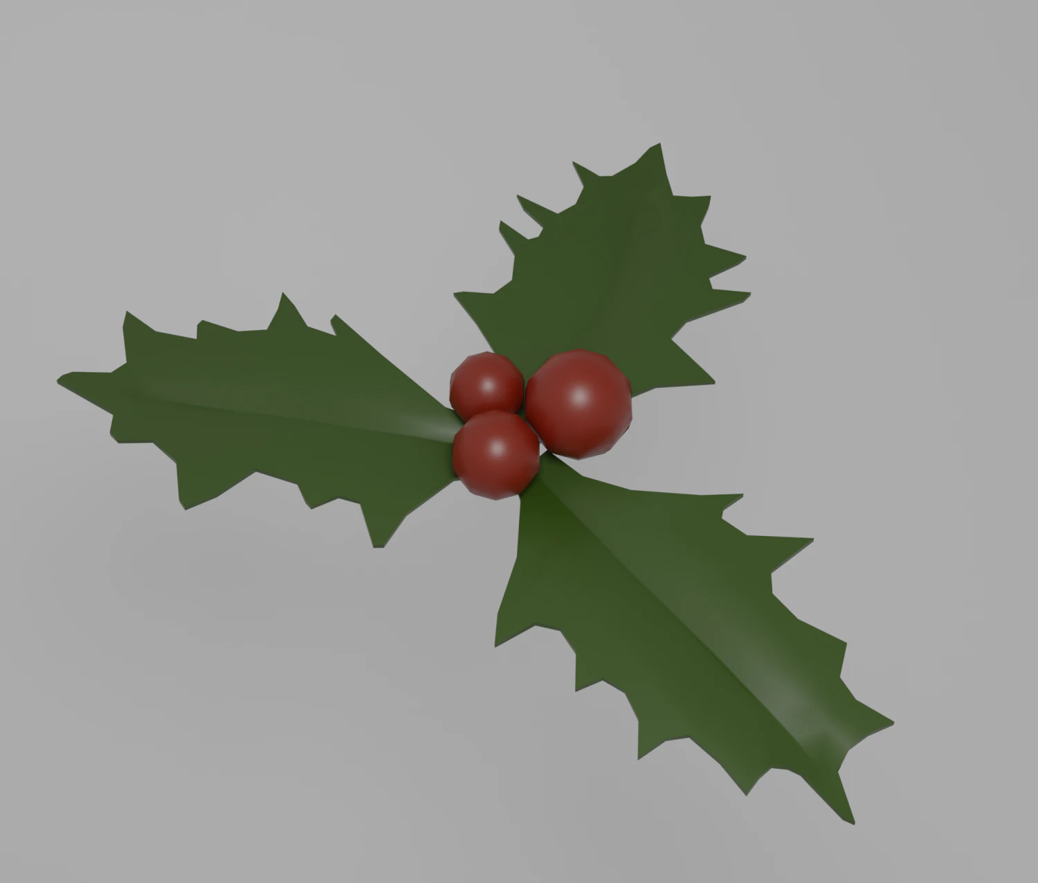 Holly 3D Model .c4d .max .obj .3ds .fbx .stl .blend