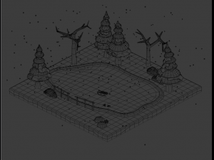 Ice rink Modello 3D