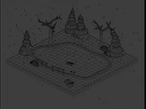 Ice rink 3D Model