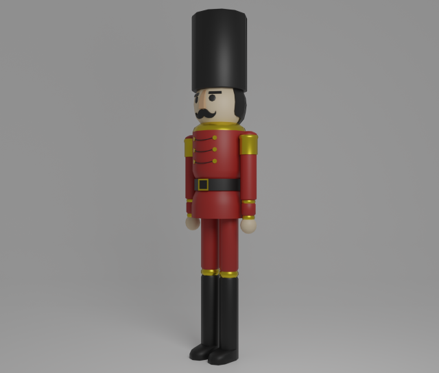 Nutcracker 3D 모델 .c4d .max .obj .3ds .fbx .stl .blend 