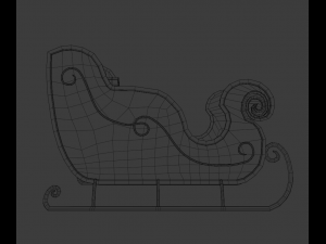 Santas sleigh Model 3D