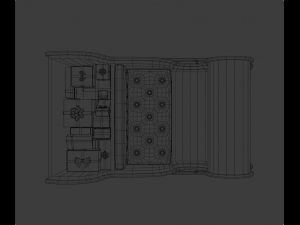 Santas sleigh Model 3D