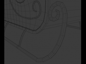 Santas sleigh Model 3D