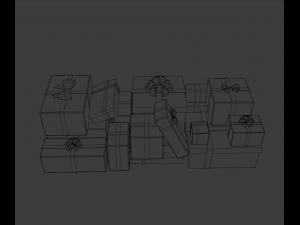 Santas sleigh Model 3D