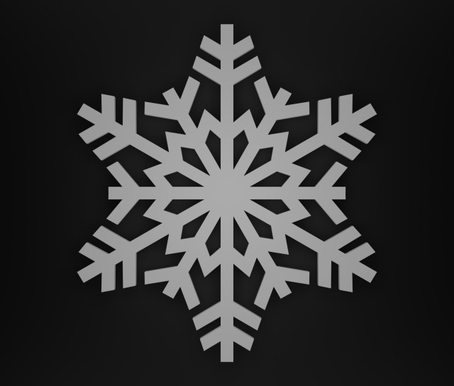 Snowflake Modelo 3D .c4d .max .obj .3ds .fbx .stl .blend 