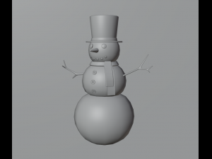 Snowman 3D 模型