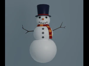 Snowman 3D Model