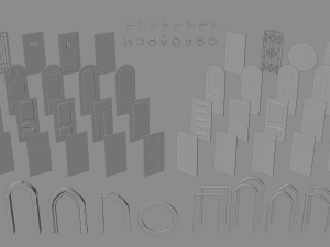 Door pack Modèle 3D