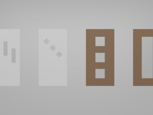 Door pack Modèle 3D