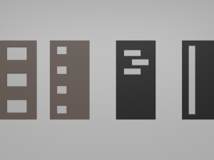 Door pack Modèle 3D