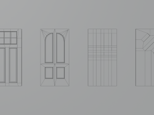 Door pack Modèle 3D