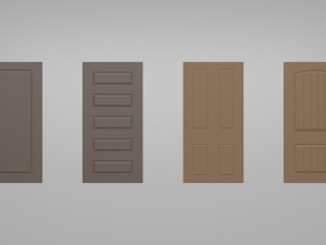 Door pack Modèle 3D